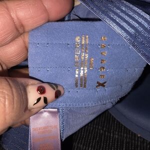 Savage X Fenty Shimmering Blue Bra